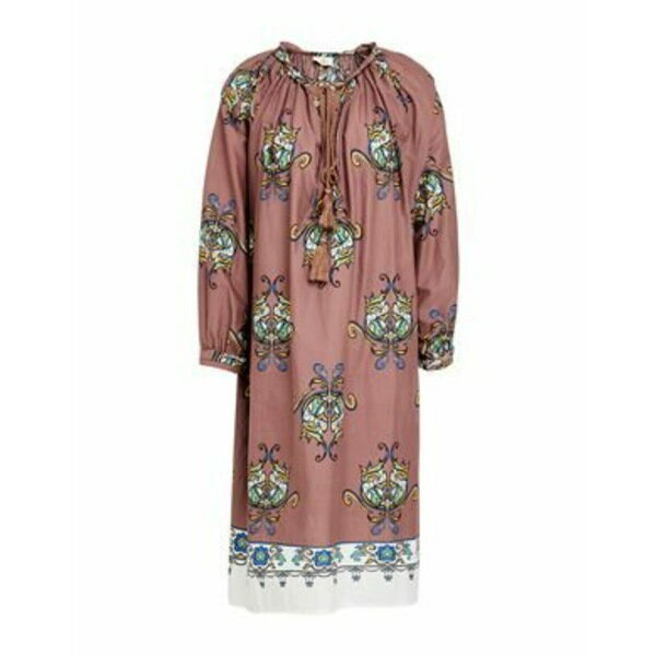 【送料無料】 エマアンドガイア レディース ワンピース トップス Midi dresses Brown