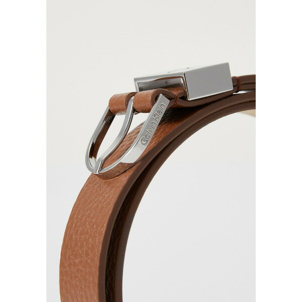 カルバンクライン レディース ベルト アクセサリー LOOP THIN ROUND BUCKLE - Belt - carob brown