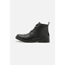 リーバイス メンズ ブーツ シューズ TRACK - Lace-up ankle boots - full black