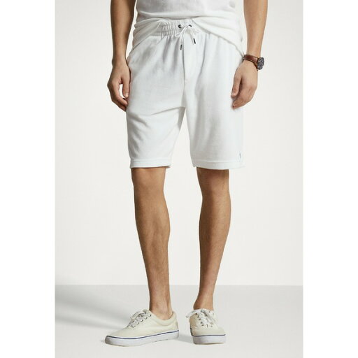 ラルフローレン メンズ カジュアルパンツ ボトムス 19 CM TERRY DRAWSTRING SHORT - Tracksuit bottoms - white ラルフローレン メンズ カジュアルパンツ ボトムス 19 CM TERRY DRAWSTRING SHORT - Tracksuit bottoms - white