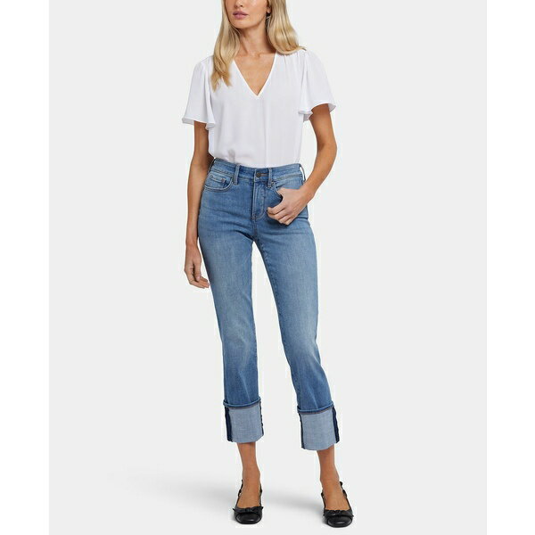 エヌワイディージェイ レディース デニムパンツ ボトムス Women's Marilyn Straight with Cuffs Jeans ..