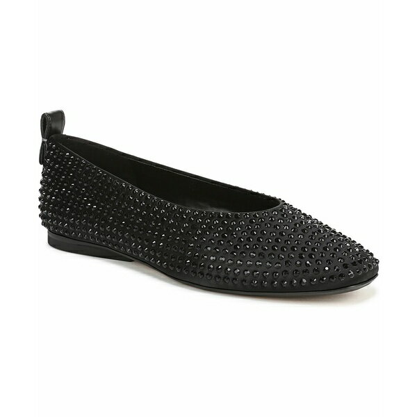 ナチュライザー レディース サンダル シューズ Carla-Sparkle Ballet Flats Jet Black Satin