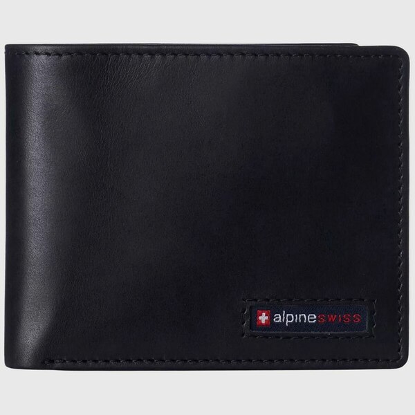 アルパイン スイス メンズ 財布 アクセサリー Mens Commuter RFID Bifold Wallet 2 ID Windows Divided..