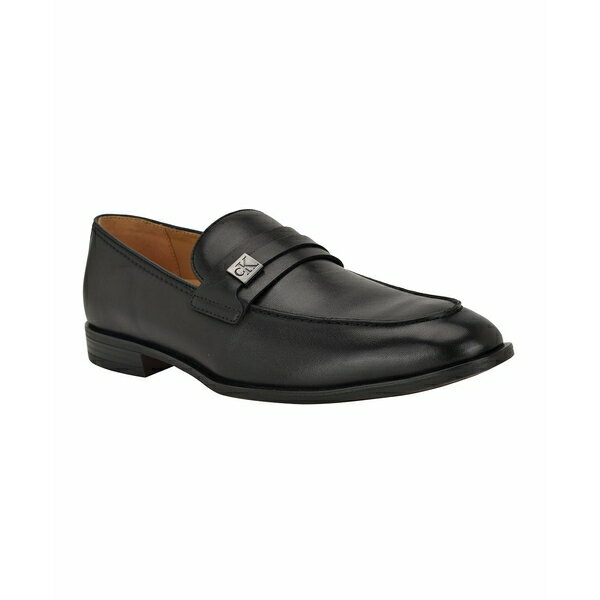 カルバンクライン メンズ スリッポン・ローファー シューズ Men's Obexx Dress Slip-On Loafers Black