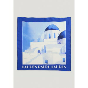 ラルフローレン レディース マフラー・ストール・スカーフ アクセサリー LANDSCAPE-PRINT SILK SQUARE SCARF - Foulard - liberty blue