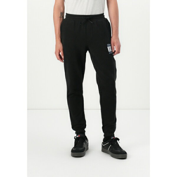 トミーヒルフィガー メンズ サンダル シューズ SLIM FLAG - Tracksuit bottoms - black