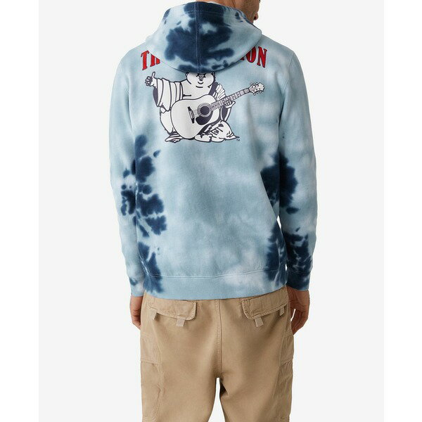 トゥルーレリジョン メンズ パーカー・スウェットシャツ アウター Men's Tie Dye Buddha Hoodie Sweatshirt Ocean Waves Tie Dye