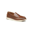 ジョンストンアンドマーフィー メンズ スリッポン・ローファー シューズ Men's Upton Penny Loafer Tan full grain