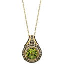 ルヴァン レディース ネックレス・チョーカー・ペンダントトップ アクセサリー Green Apple Peridot (3-1/2 ct. t.w.), Cho...