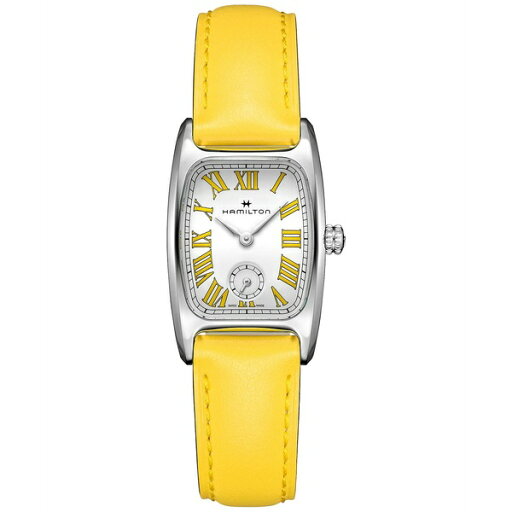 ハミルトン レディース 腕時計 アクセサリー Women's Swiss American Classic Small Second Yellow Leather Strap Watch 24x27mm Yellow ハミルトン レディース 腕時計 アクセサリー Women's Swiss American Classic Small Second Yellow Leather Strap Watch 24x27mm Yellow