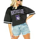 ゲームデイ レディース カットソー トップス Women's Black Northwestern Wildcats Game Face Fashion Jer...