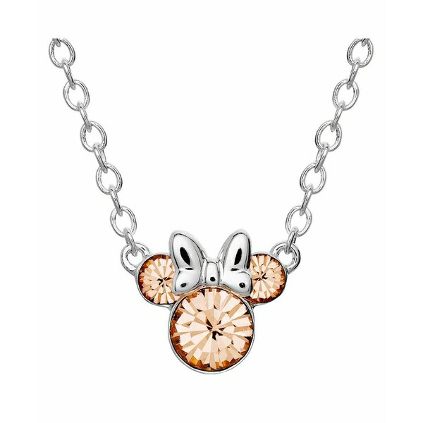 ディズニー レディース ネックレス・チョーカー・ペンダントトップ アクセサリー Minnie Mouse Birthstone Necklace June - light peach