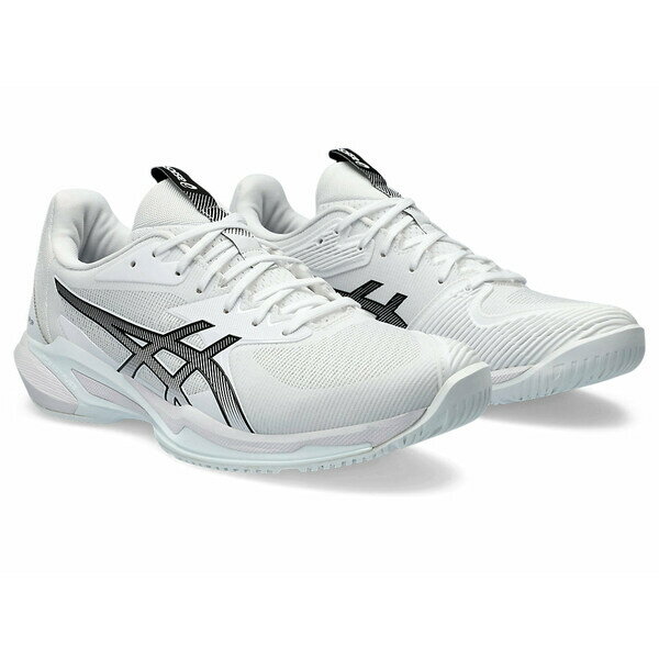 ASICS アシックス メンズ スニーカー White/Black 【ASICS Solution Speed FF 3 'White Black' 1041A438-101】 サイズ US_12.5(30.5cm)