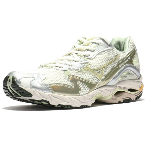 Mizuno ミズノ メンズ スニーカー White/Green 【Mizuno Wave Rider 10 'White Jade Green' D1GA243106】 サイズ US_9(27.0cm)
