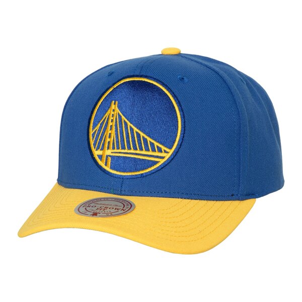 ミッチェル&ネス メンズ 帽子 アクセサリー Golden State Warriors Mitchell & Ness Soul XL Logo Pro Crown Snapback Hat Royal/Gold