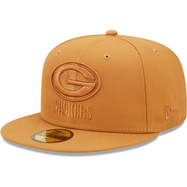 j[G Y Xq ANZT[ Green Bay Packers New Era Team Color Pack 59FIFTY Fitted Hat Brown