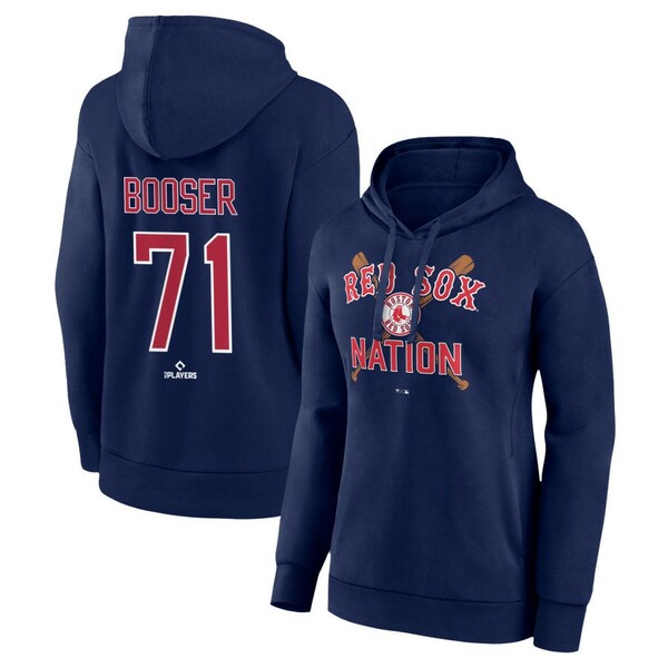 ファナティクス レディース パーカー・スウェットシャツ アウター Boston Red Sox Fanatics Branded Women's Personalized Hometown Legend Pullover Hoodie Navy