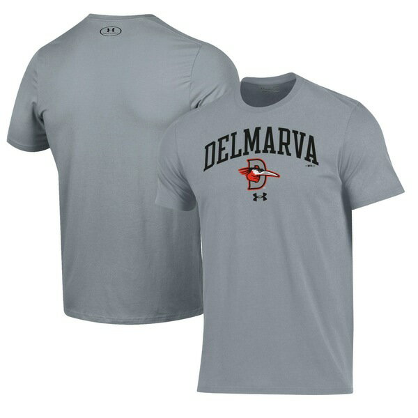 アンダーアーマー メンズ Tシャツ トップス Delmarva Shorebirds Under Armour Performance TShirt Gray