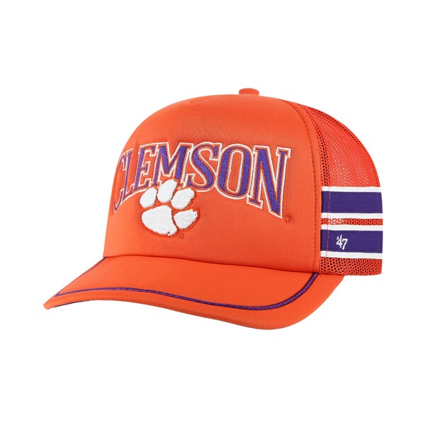 フォーティーセブン メンズ 帽子 アクセサリー Clemson Tigers '47 Sideband Trucker Adjustable Hat Orange