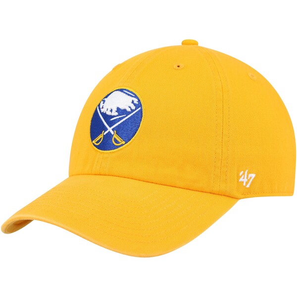 フォーティーセブン メンズ 帽子 アクセサリー Buffalo Sabres '47 Clean Up Adjustable Hat Gold