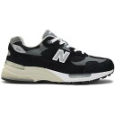 New Balance ニューバランス メンズ スニーカー 【New Balance 992 MiUSA Black Grey】 サイズ US_7.5(25.5cm) Black/Grey/Silver Metallic