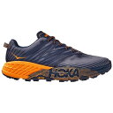 Hoka One One ホカオネオネ メンズ スニーカー 【Hoka One One Speedgoat 4 Black Iris Marigold】 サイズ US_7(25.0cm) Black Iris/Bright Marigold(4)