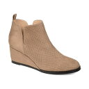 ジャーニーコレクション レディース ブーツ シューズ Women's Mylee Wedge Booties Taupe