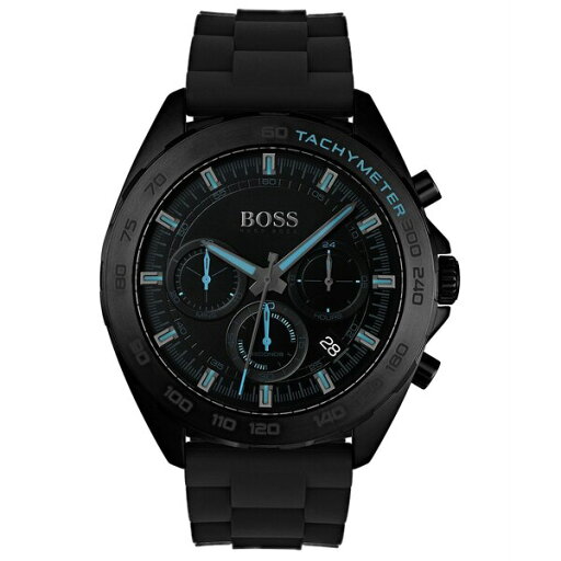 ボス レディース 腕時計 アクセサリー Men's Chronograph Intensity Black Rubber Strap Watch 44mm Black ボス レディース 腕時計 アクセサリー Men's Chronograph Intensity Black Rubber Strap Watch 44mm Black