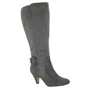 ベラヴィータ レディース ブーツ シューズ Troy II Wide Calf Tall Dress Boots Grey Super Suede