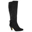 ベラヴィータ レディース ブーツ シューズ Troy II Tall Dress Boots Black Suede