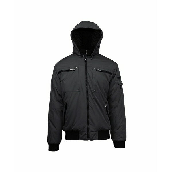 ギャラクシーバイハルビック メンズ ジャケット&ブルゾン アウター Spire By Galaxy Men's Heavyweight Moto Jacket Black