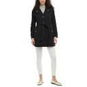 ロンドンフォグ トレンチコート レディース ロンドンフォグ レディース ジャケット＆ブルゾン アウター Women's Petite Single-Breasted Belted Trench Coat Black