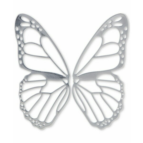 ラッキーブランド レディース ピアス＆イヤリング アクセサリー Silver-Tone Butterfly Wing Earrings Silver
