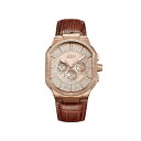 WFCr[_u[ Y rv ANZT[ Men's Orion Diamond (1/8 ct.t.w.) 18K Rose Gold Plated Stainless Steel Watch Gold