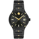 モバド モバド レディース 腕時計 アクセサリー Women's Se Swiss Quartz Black Ceramic Yellow PVD Bracelet Watch 33mm Two Tone