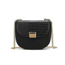 ブルックリン MKFコレクション レディース ショルダーバッグ バッグ Brooklyn Crocodile Embossed Women's Shoulder Bag by Mia K Black