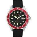^CbNX Y rv ANZT[ Men's Harborside Coast Black Silicone Watch 43mm Black