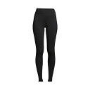 ランズエンド レディース カジュアルパンツ ボトムス Women's Petite High Rise Serious Sweats Fleece Lined Pocket Leggings Black