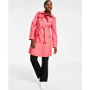 ロンドンフォグ トレンチコート レディース ロンドンフォグ レディース ジャケット＆ブルゾン アウター Women's Hooded Double-Breasted Trench Coat Coral