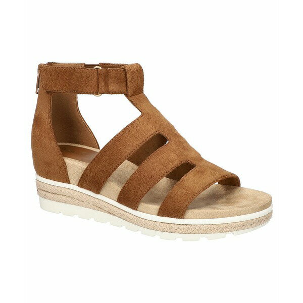 ベラヴィータ レディース サンダル シューズ Women 039 s Zinia Comfort Wedge Sandals Cognac Suede