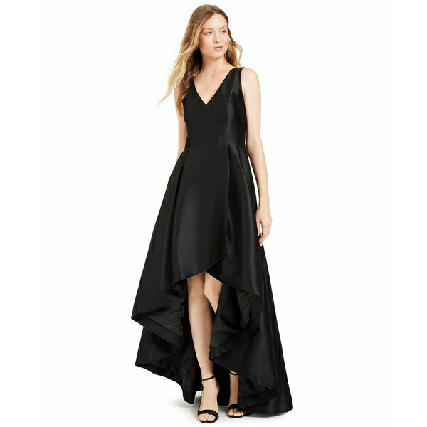 カルバンクライン レディース ワンピース トップス High-Low A-Line Gown Black