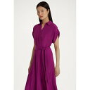 ラルフローレン レディース ワンピース トップス FRATILLIO SHORT SLEEVE DAY DRESS - Day dress - plum caspia