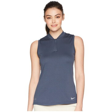 ナイキ レディース シャツ トップス Dry Polo Sleeveless Blade Thunder Blue/Flat Silver