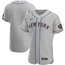 ナイキ メンズ ユニフォーム トップス New York Mets Nike Road Authentic Team Jersey Gray