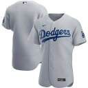 ナイキ メンズ ユニフォーム トップス Los Angeles Dodgers Nike Alternate Authentic Team Jersey Gray