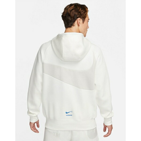 ナイキ メンズ パーカー・スウェットシャツ アウター Nike Swoosh Pack hoodie in off white Off white