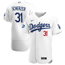 ナイキ メンズ ユニフォーム トップス Los Angeles Dodgers Nike 2020 World Series Champions Home Custom Authentic Jersey White