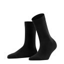 ファルケ レディース 靴下 アンダーウェア Family Cotton Crew Socks Black