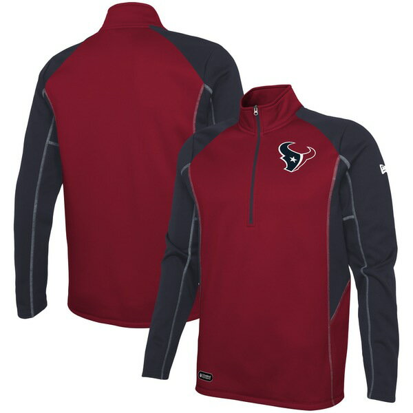 ニューエラ メンズ ジャケット＆ブルゾン アウター Houston Texans Combine Authentic TwoaDays HalfZip Jacket Red