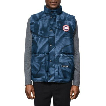 【当日出荷】 カナダグース メンズ ジャケット＆ブルゾン Canada Goose Freestyle Regular Fit Down Vest Blue Abstract Camo 【サイズ M】